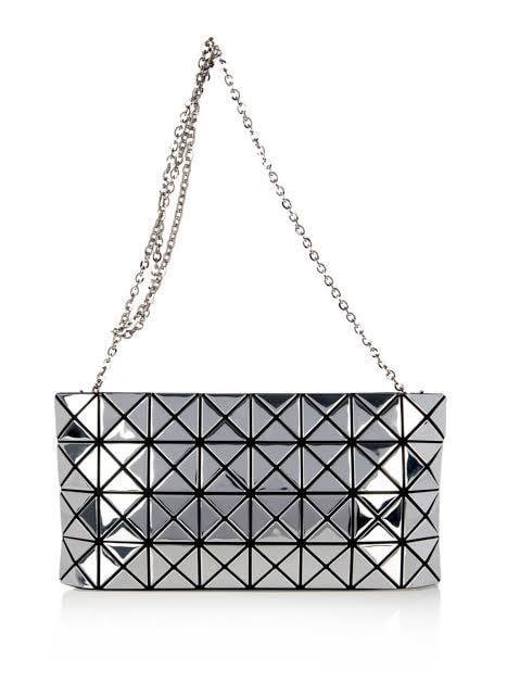 תיק Bao Bao Issey Miyake  Silver Geometric Chain Bag