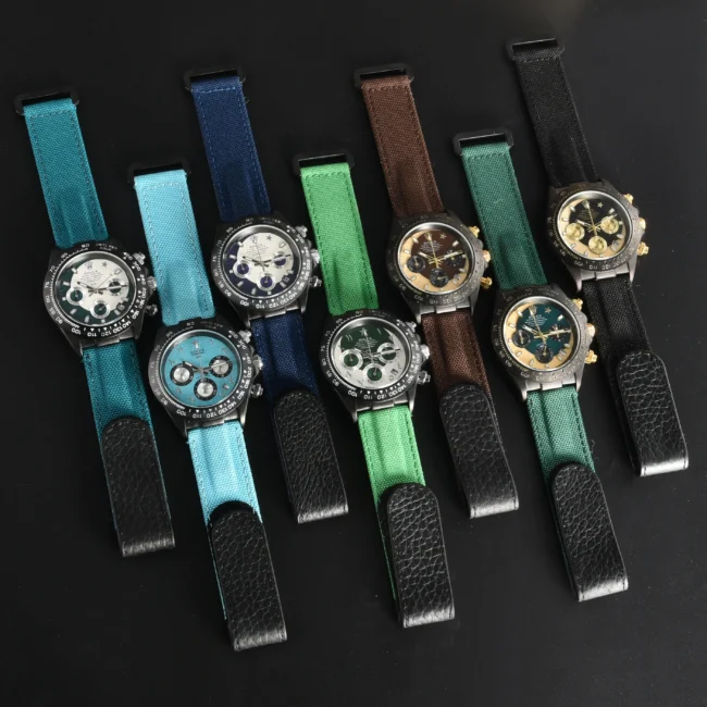 קולקציית דייטונה עם רצועות בד צבעוניות