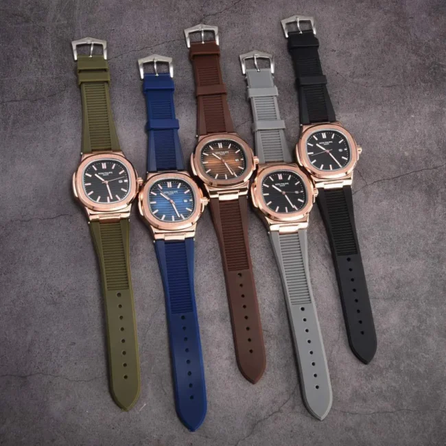 שעון נאוטילוס רוז עם רצועת ספורט