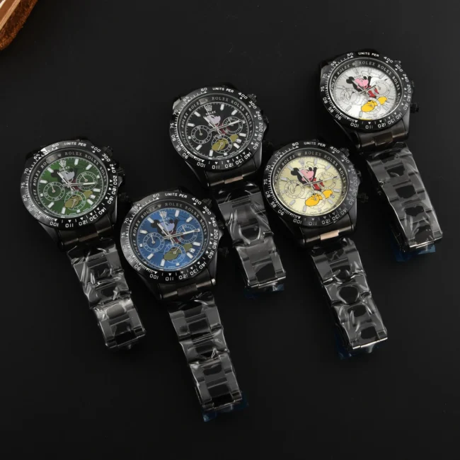 שעון מיקי מאוס שחור בעיצוב ייחודי