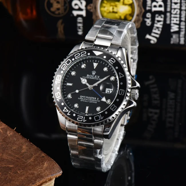 שעון שחור קלאסי